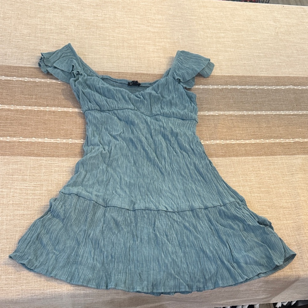 Blu Pepper Teal Smocked Top